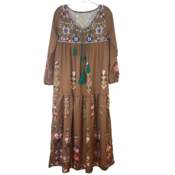 boho maxi dress size 18 Boho Plus Size Brooklyn Maxi Dress For Women